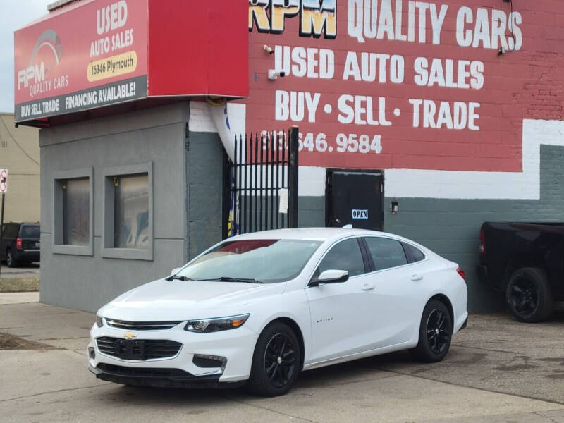 2016 Chevrolet Malibu for sale at RPM Quality Cars in Detroit MI