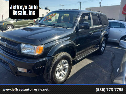 2002 Toyota 4Runner for sale at Jeffreys Auto Resale, Inc in Clinton Township MI