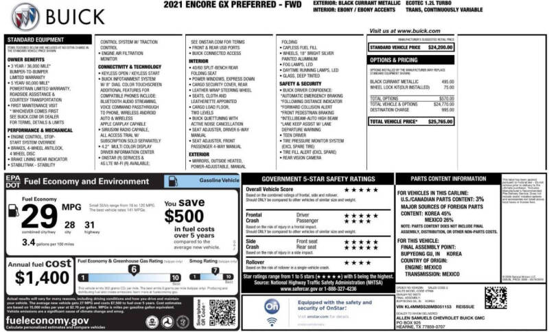 2021 Buick Encore GX Preferred