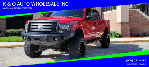 2011 Ford F-150 for sale at K & O AUTO WHOLESALE INC in Jacksonville FL