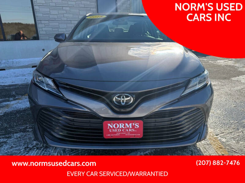 2018 Toyota Camry for sale at NORM'S USED CARS INC in Wiscasset ME