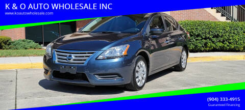2015 Nissan Sentra for sale at K & O AUTO WHOLESALE INC in Jacksonville FL