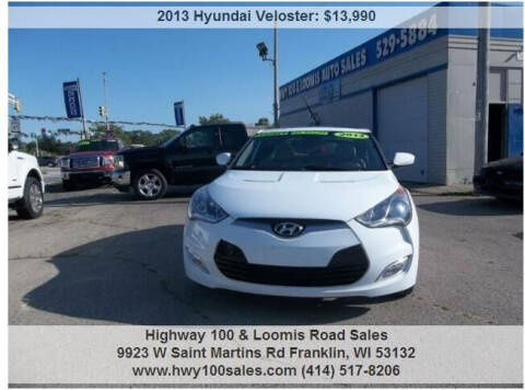 2013 Hyundai Veloster for sale at Highway 100 & Loomis Road Sales in Franklin WI