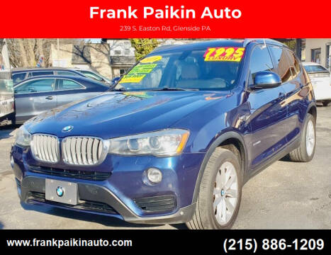 2016 BMW X3 for sale at Frank Paikin Auto in Glenside PA