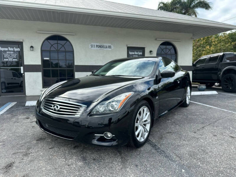 2014 Infiniti Q60 Coupe for sale at Supreme Motor Sports in North Fort Myers FL