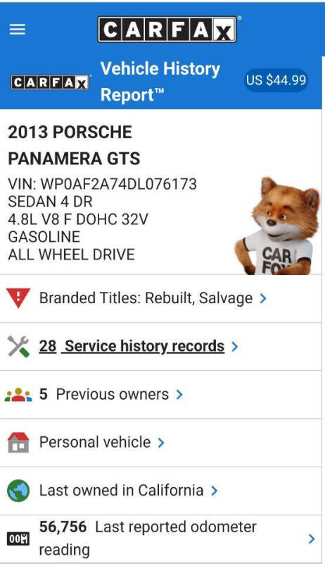 2013 Porsche Panamera GTS