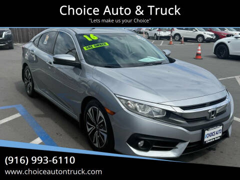 2016 Honda Civic for sale at Choice Auto & Truck in Sacramento CA
