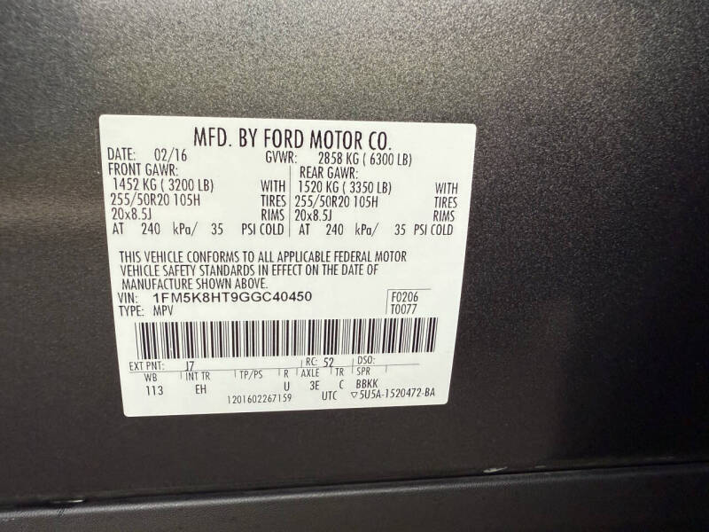 2016 Ford Explorer Platinum