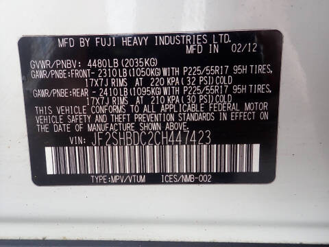 2012 Subaru Forester 2.5X Premium