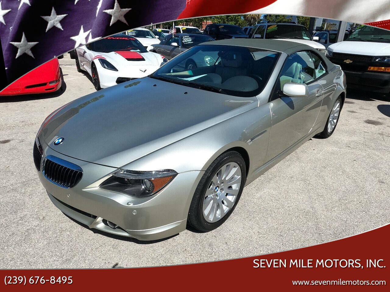 Gray 2004 BMW 6 Series 645Ci Convertible 645Ci 2dr Convertible 1