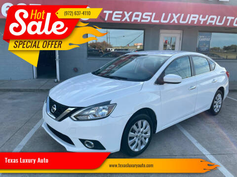 2016 Nissan Sentra for sale at Texas Luxury Auto in Cedar Hill TX