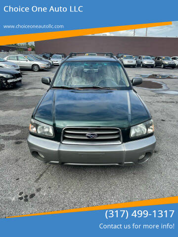 2004 Subaru Forester for sale at Choice One Auto LLC in Beech Grove IN