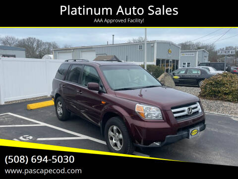 2008 Honda Pilot for sale at Platinum Auto Sales in South Yarmouth MA