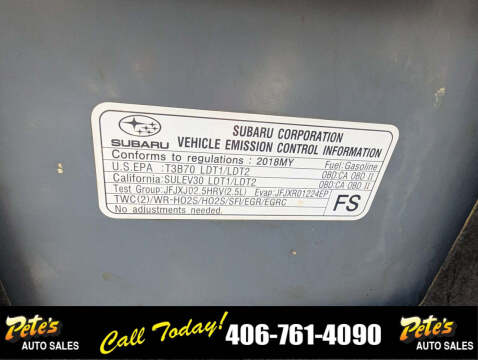 2018 Subaru Forester 2.5i Premium