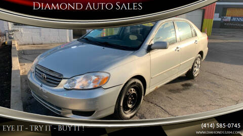 2004 Toyota Corolla for sale at Diamond Auto Sales in Milwaukee WI