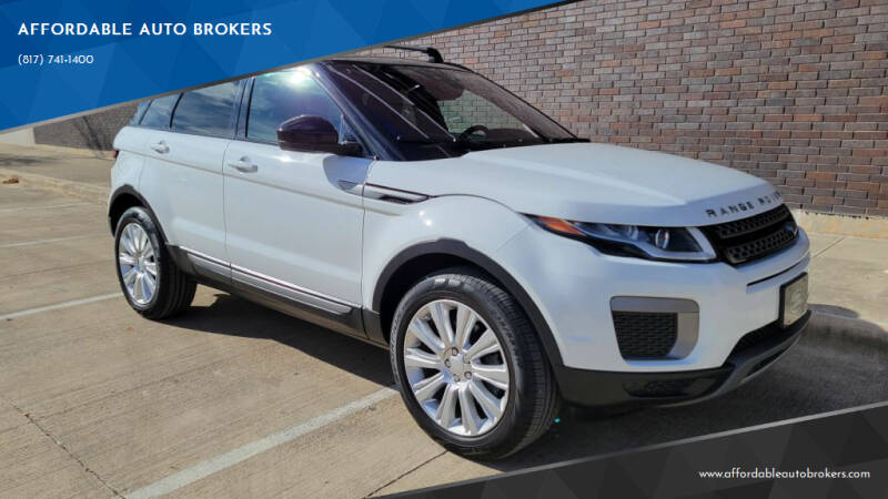 2016 Land Rover Range Rover Evoque for sale at AFFORDABLE AUTO BROKERS in Keller TX
