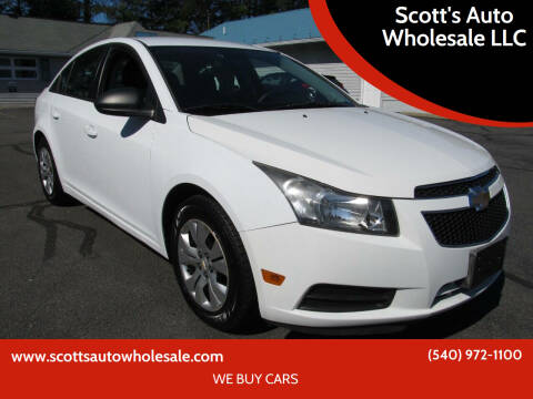 2013 Chevrolet Cruze for sale at Scott's Auto Wholesale LLC in Locust Grove VA