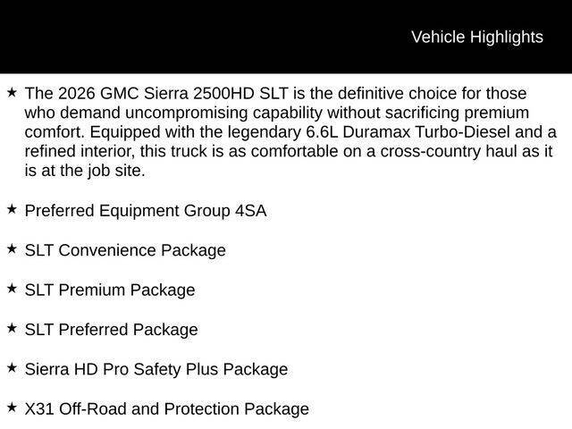 2026 GMC Sierra 2500HD