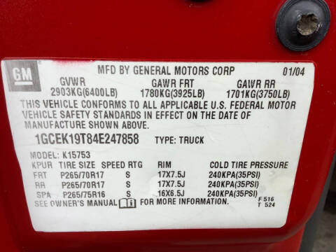 2004 Chevrolet Silverado 1500