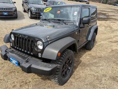 2017 Jeep Wrangler for sale at Ripley & Fletcher Pre-Owned Sales & Service in Farmington ME