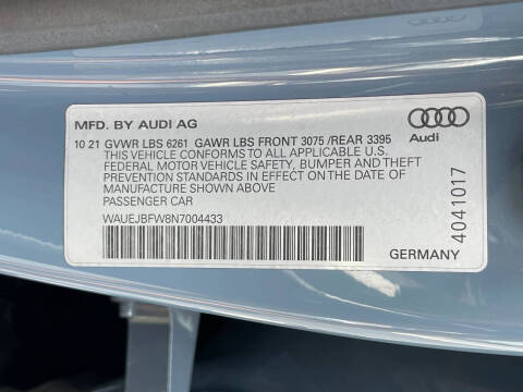 2022 Audi e-tron GT quattro Prestige