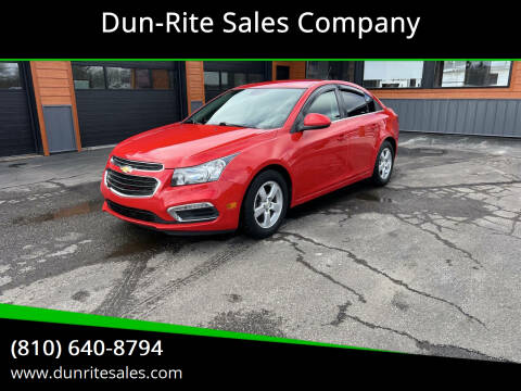 2015 Chevrolet Cruze for sale at Dun-Rite Sales Company in Clio MI