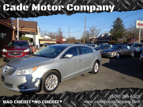 2013 Buick LaCrosse for sale at Cade Motor Company in Lawrence Township NJ