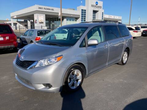 2012 Toyota Sienna for sale at Vision Auto Sales in Sacramento CA