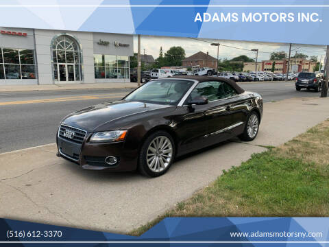 2011 Audi A5 for sale at Adams Motors INC. in Inwood NY
