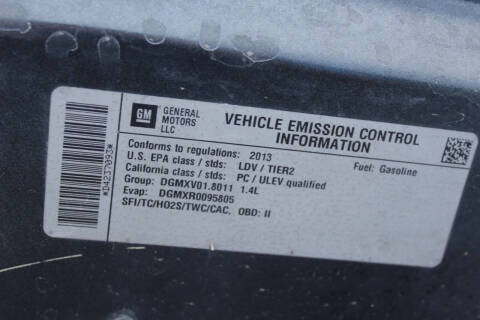 2013 Chevrolet Sonic RS Manual