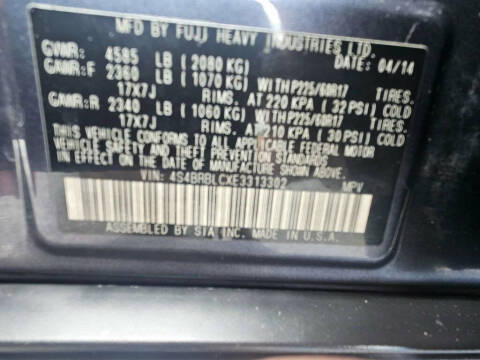 2014 Subaru Outback 3.6R Limited