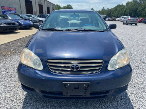 2004 Toyota Corolla for sale at Alpha Automotive in Odenville AL