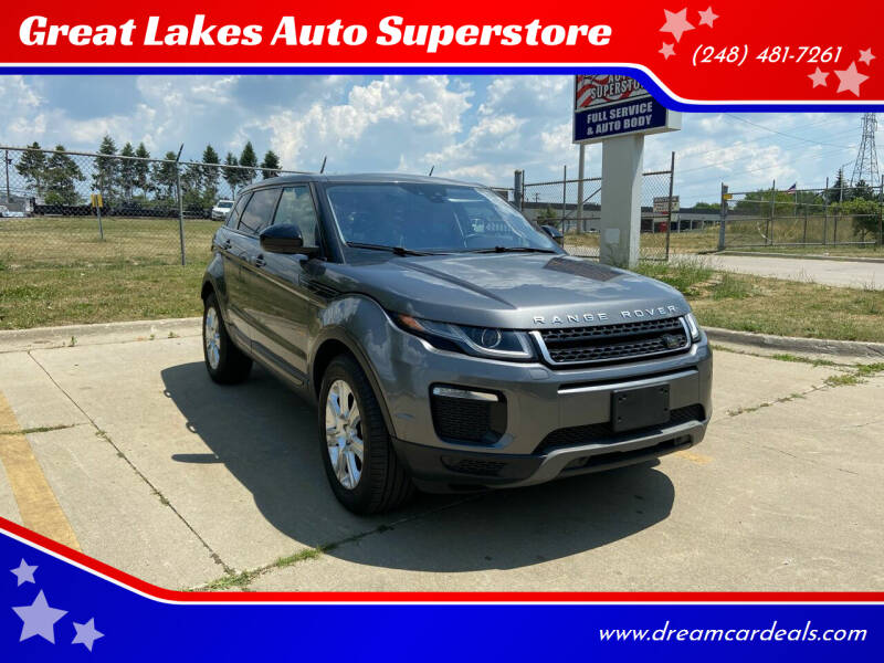 2017 Land Rover Range Rover Evoque for sale at Great Lakes Auto Superstore in Waterford Township MI