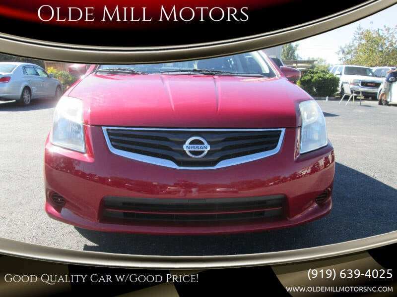 2012 Nissan Sentra for sale at Olde Mill Motors in Angier NC
