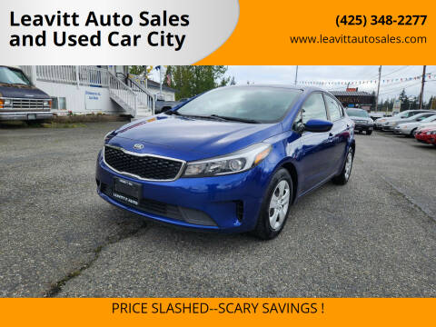 2018 Kia Forte for sale at Leavitt Auto Sales and Used Car City in Everett WA