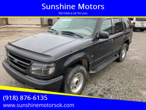 1998 Ford Explorer for sale at Sunshine Motors in Bartlesville OK