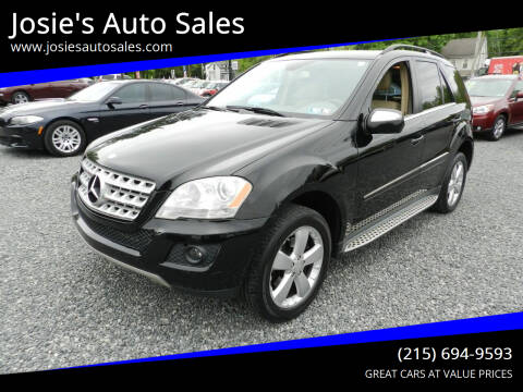 2010 Mercedes-Benz M-Class for sale at Josie's Auto Sales in Gilbertsville PA