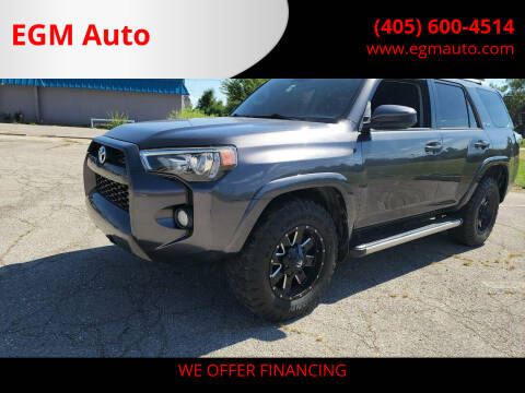 2016 Toyota 4Runner for sale at EGM Auto in Midwest City OK