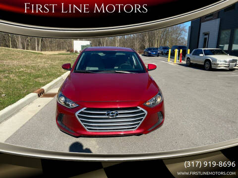 2017 Hyundai Elantra for sale at First Line Motors in Brownsburg IN