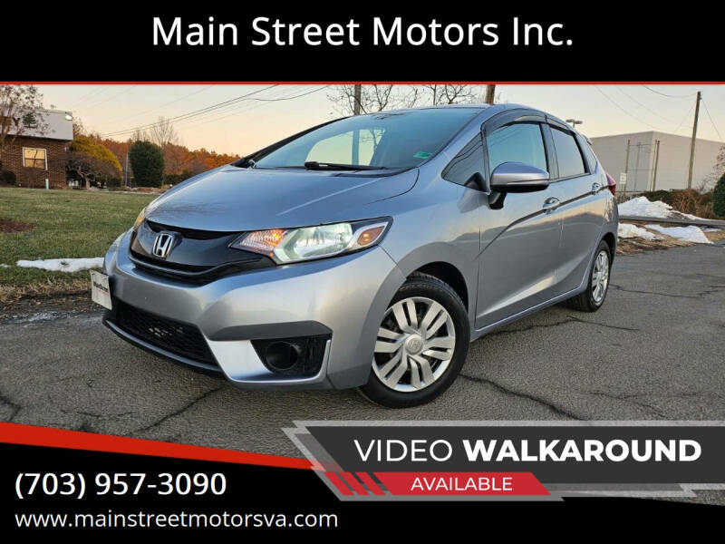 2017 Honda Fit for sale at Main Street Motors Inc. in Chantilly VA