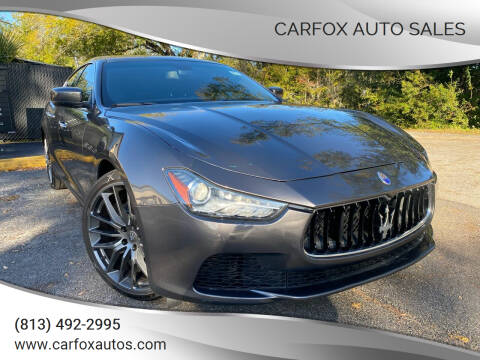 2015 Maserati Ghibli for sale at Carfox Auto Sales in Tampa FL