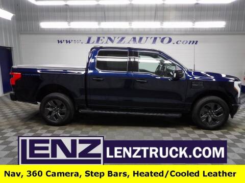2022 Ford F-150 Lightning for sale at LENZ TRUCK CENTER in Fond Du Lac WI