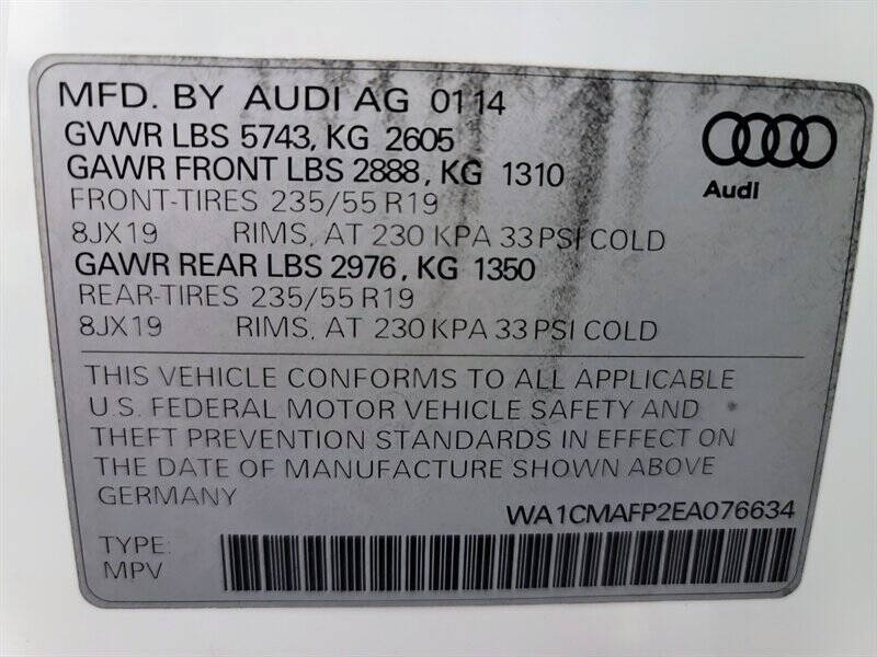 2014 Audi Q5 3.0 quattro TDI Premium Plus