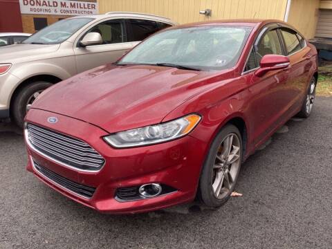 2015 Ford Fusion for sale at Sisson Pre-Owned in Uniontown PA