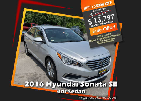 2016 Hyundai Sonata for sale at Virginia Auto Mall in Woodford VA