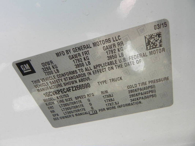 2015 Chevrolet Silverado 1500