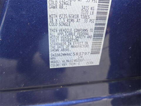 2019 Nissan Pathfinder SV