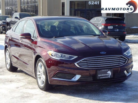 2018 Ford Fusion for sale at RAVMOTORS - CRYSTAL in Crystal MN