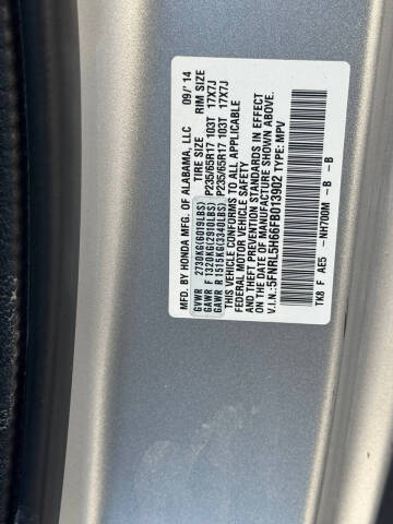 2015 Honda Odyssey EX-L w/DVD