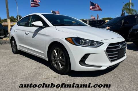 2018 Hyundai Elantra for sale at AUTO CLUB OF MIAMI, INC in Miami FL